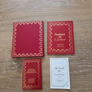 AUTHENTIC MONTRES PANTHERE DE CARTIER GUARANTEE WARRANTY FILLED OUT BOOKLET